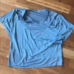 LuluLemon for SoulCycle cropped cutout tee size 6